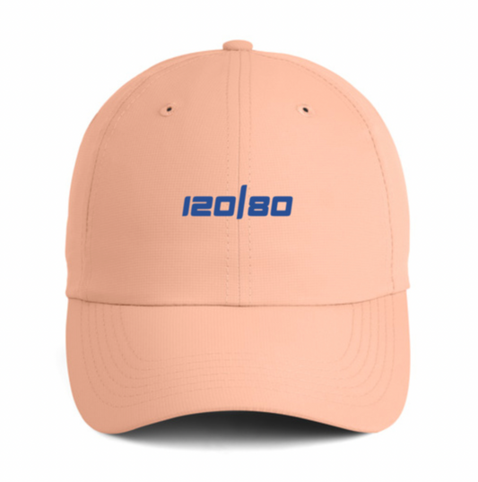 120/80 Performance Hat - Coral/Royal Blue
