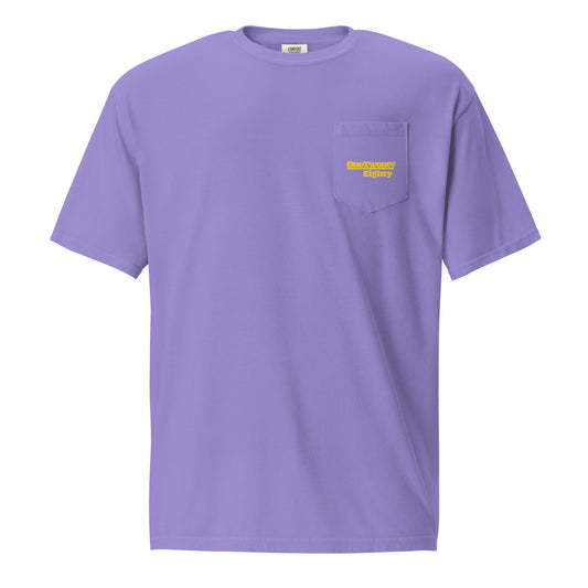 Short Sleeve Signature Pocket Tee - Purple/Gold