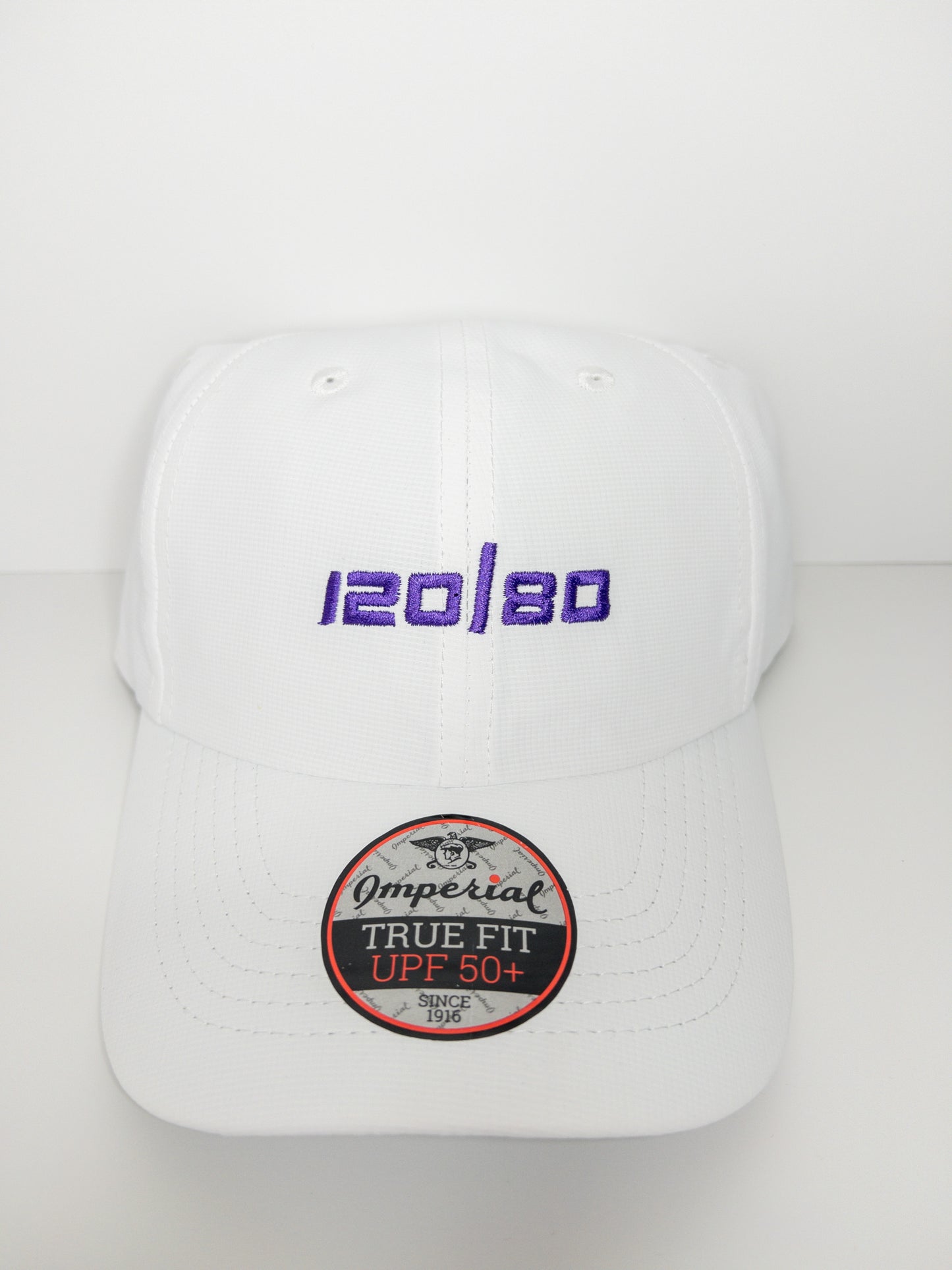 120/80 Performance Hat - White/Purple
