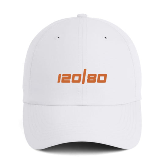 120/80 Performance Hat - White/Orange