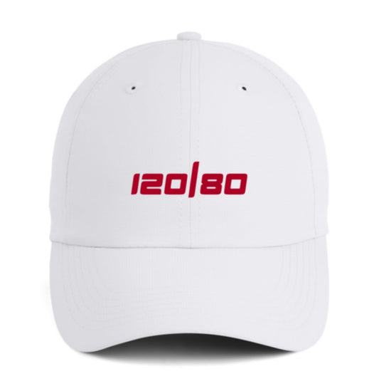 120/80 Performance Hat - White/Red