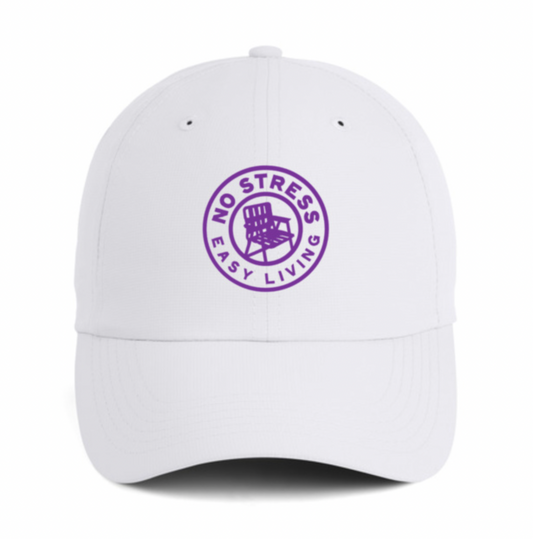 No Stress Easy Living Performance Hat - Purple