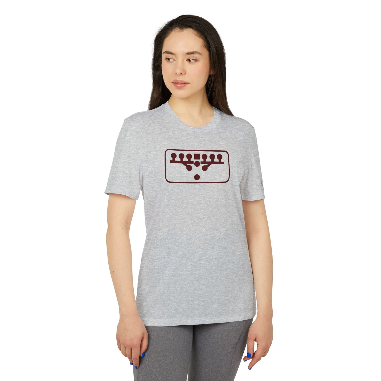 Custom adidas® Victory Kneel Sport T-shirt Maroon