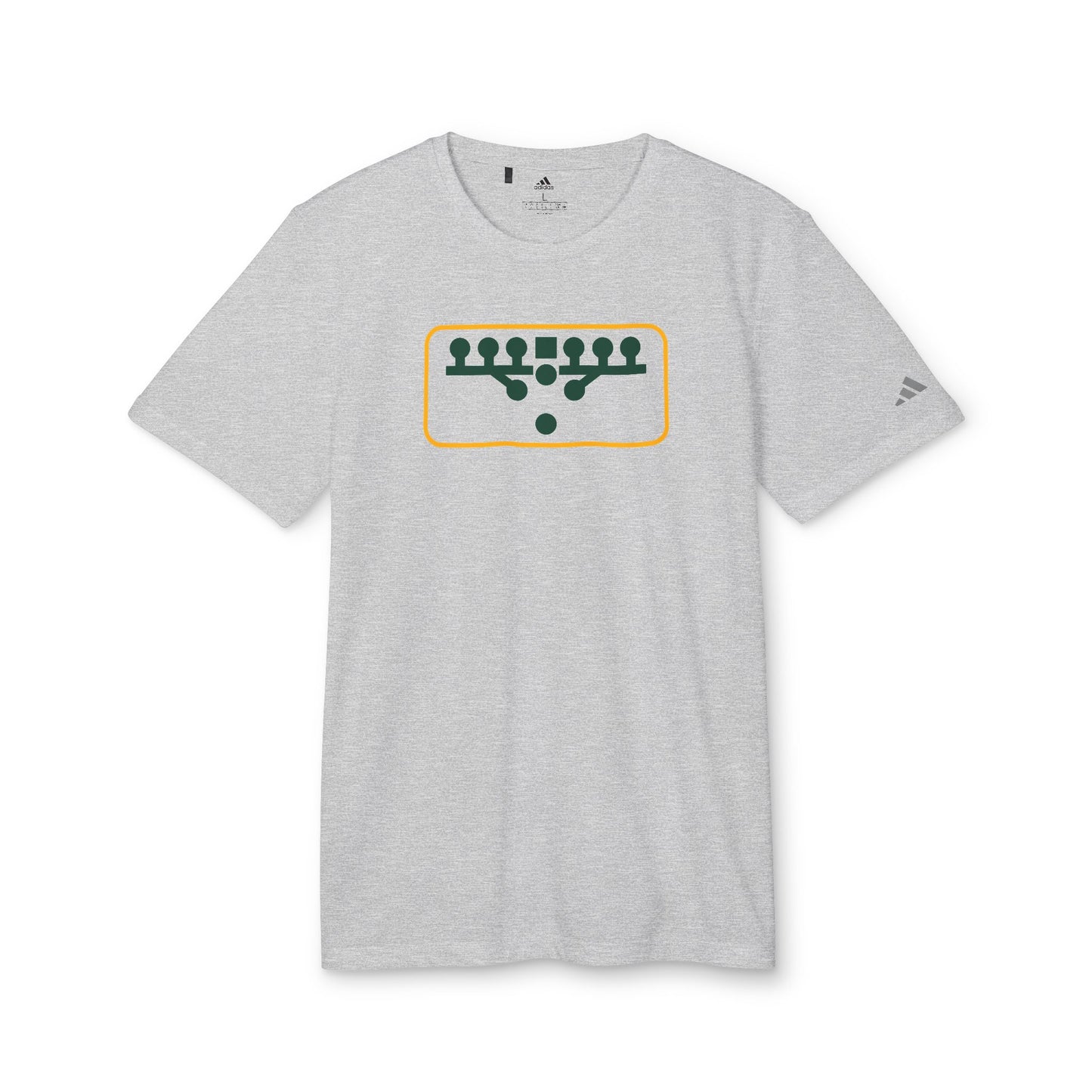 Custom adidas® Victory Kneel Sport T-shirt Green/Gold