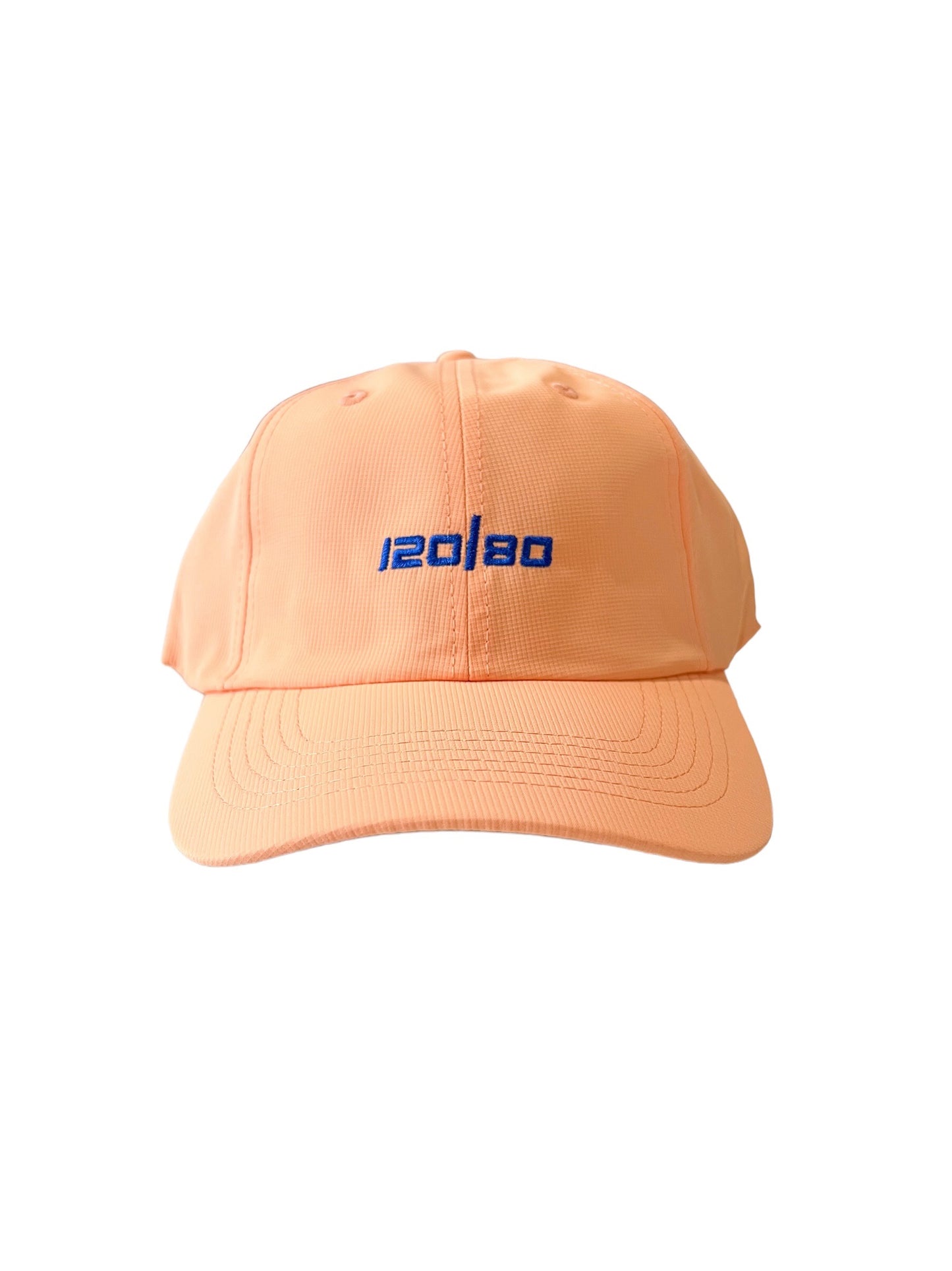 120/80 Performance Hat - Apricot/Royal Blue