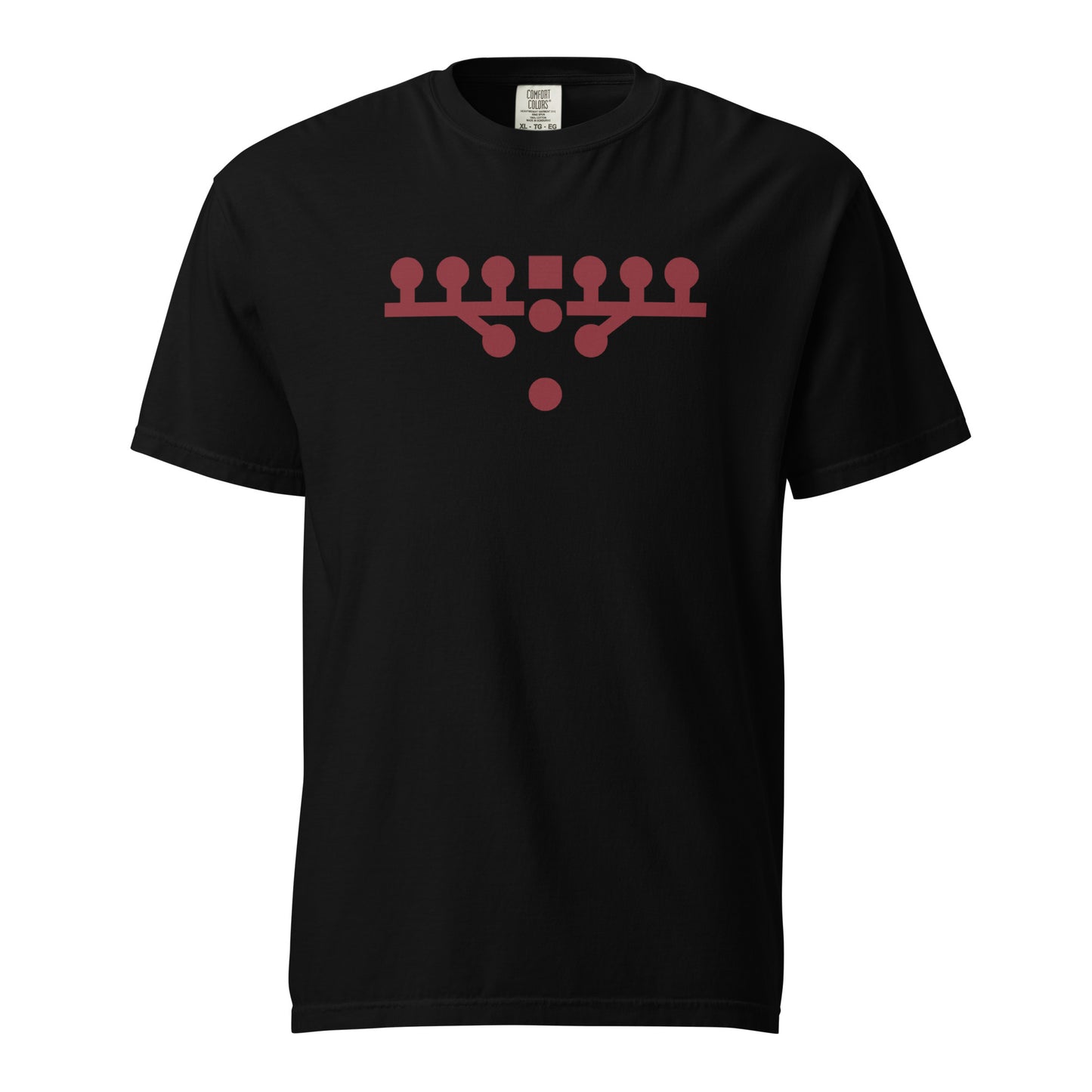 Victory Kneel Tee - Black & Garnet