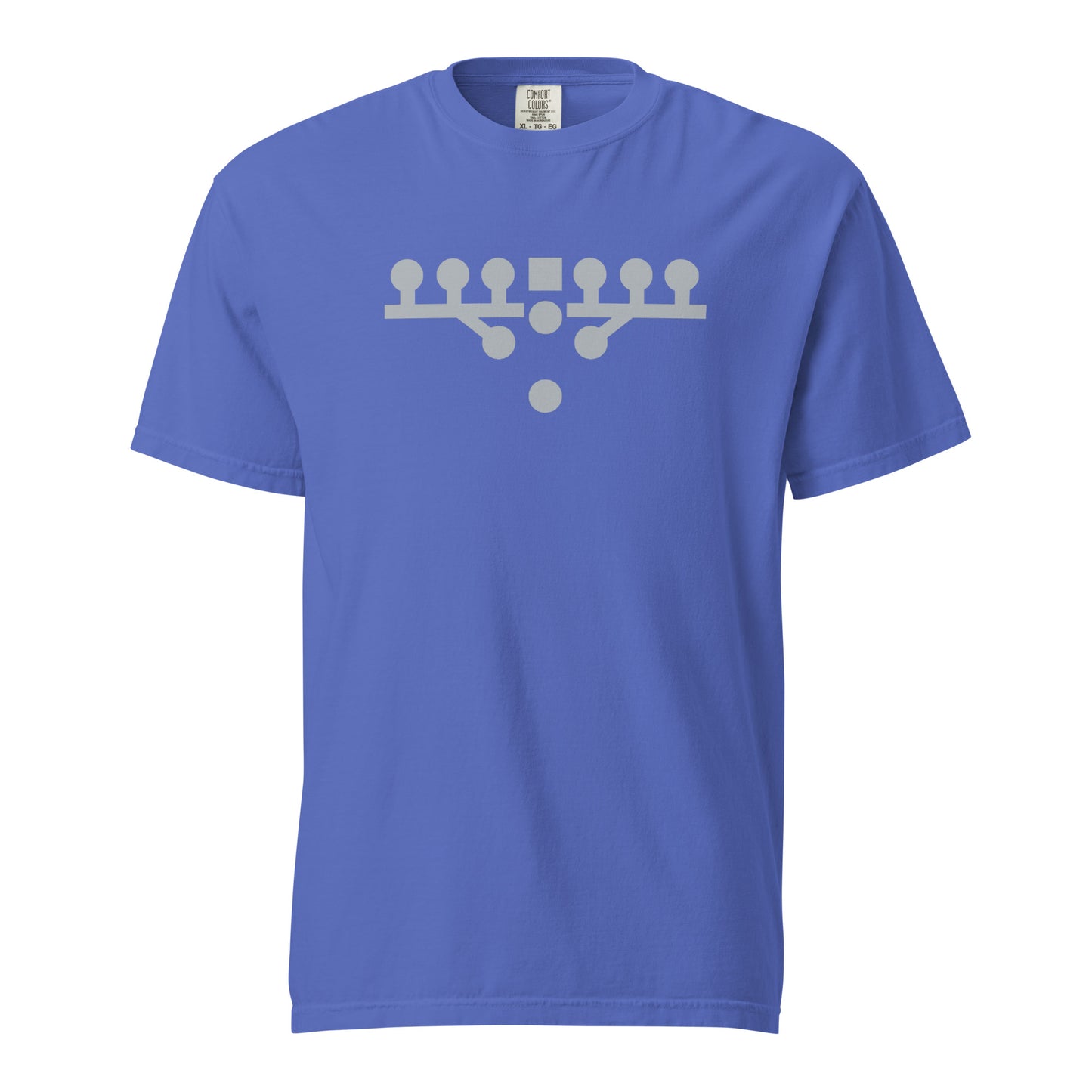 Victory Kneel Tee - Blue & Silver