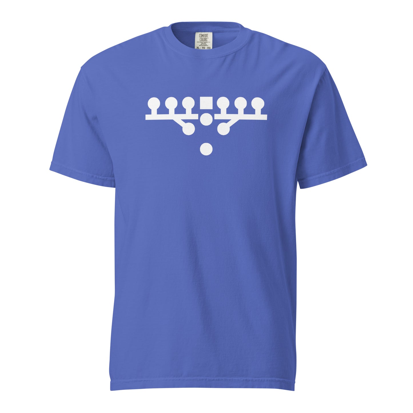 Victory Kneel Tee - Blue & White