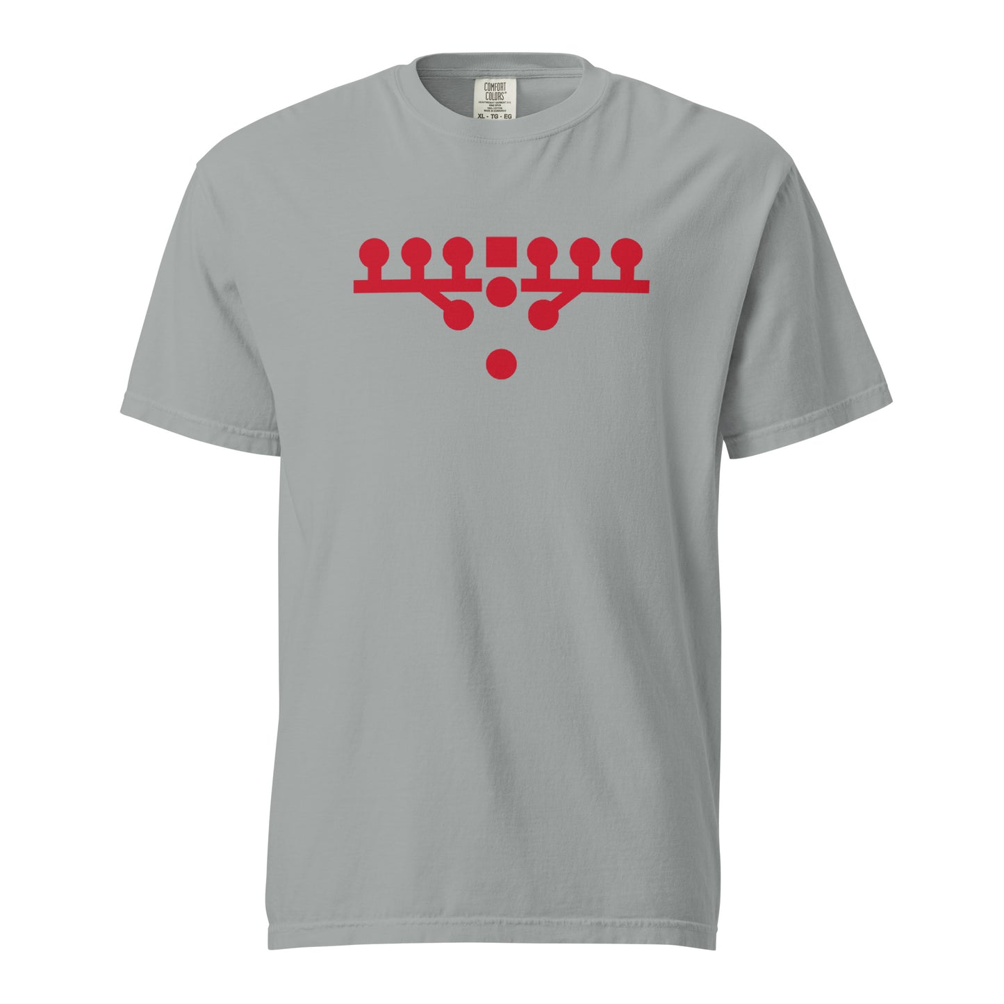 Victory Kneel Tee - Gray & Scarlet