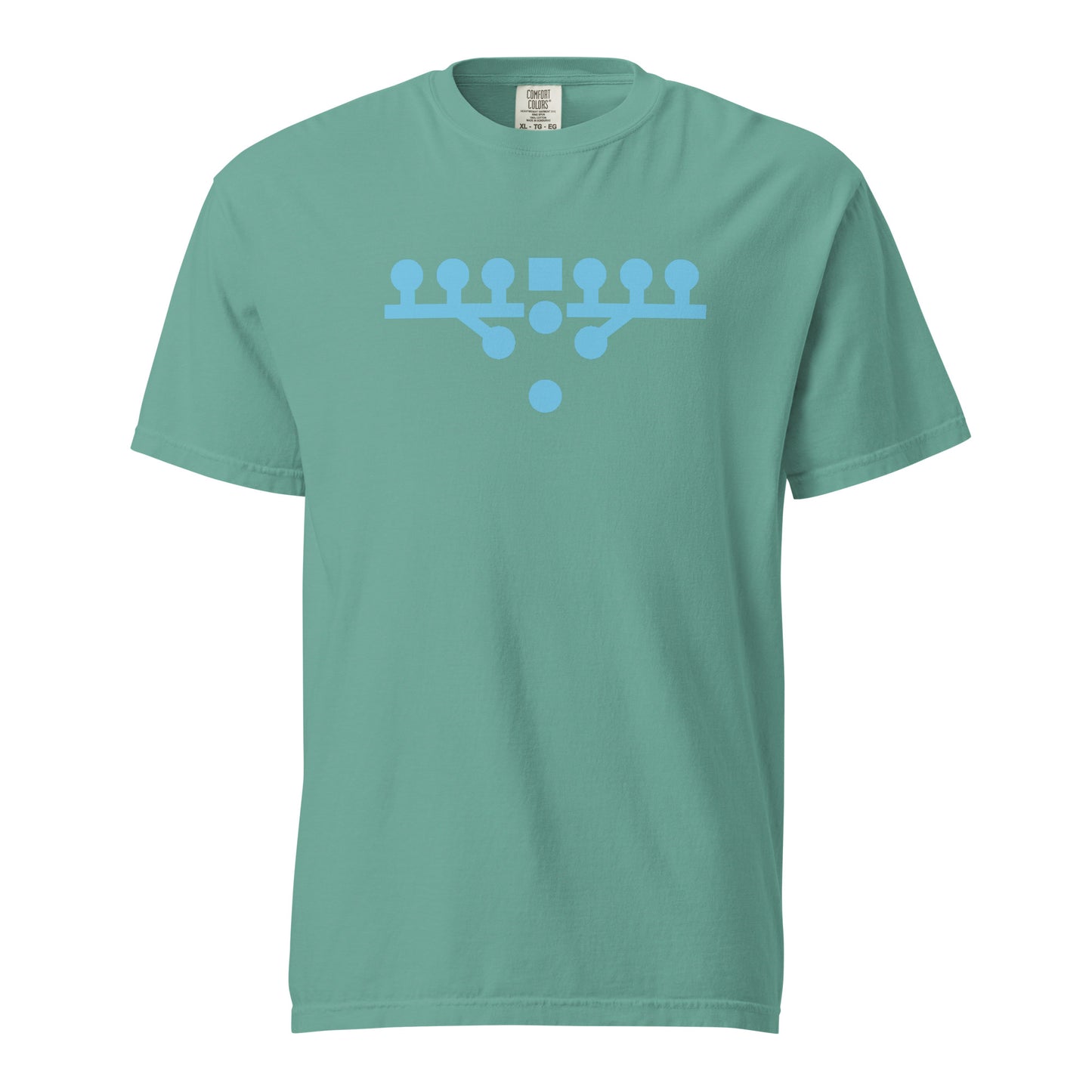 Victory Kneel Tee - Green & Baby Blue