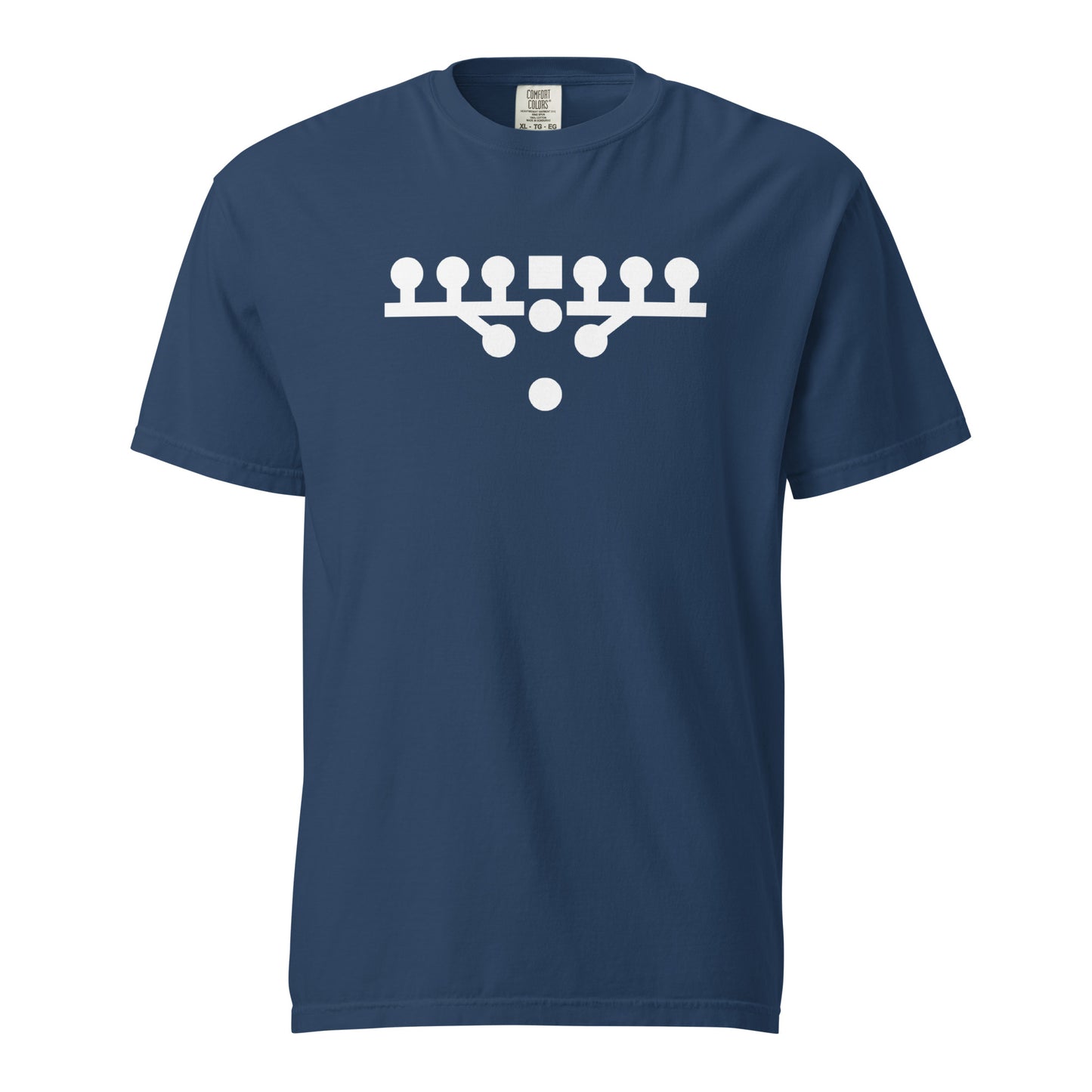 Victory Kneel Tee - Navy & White