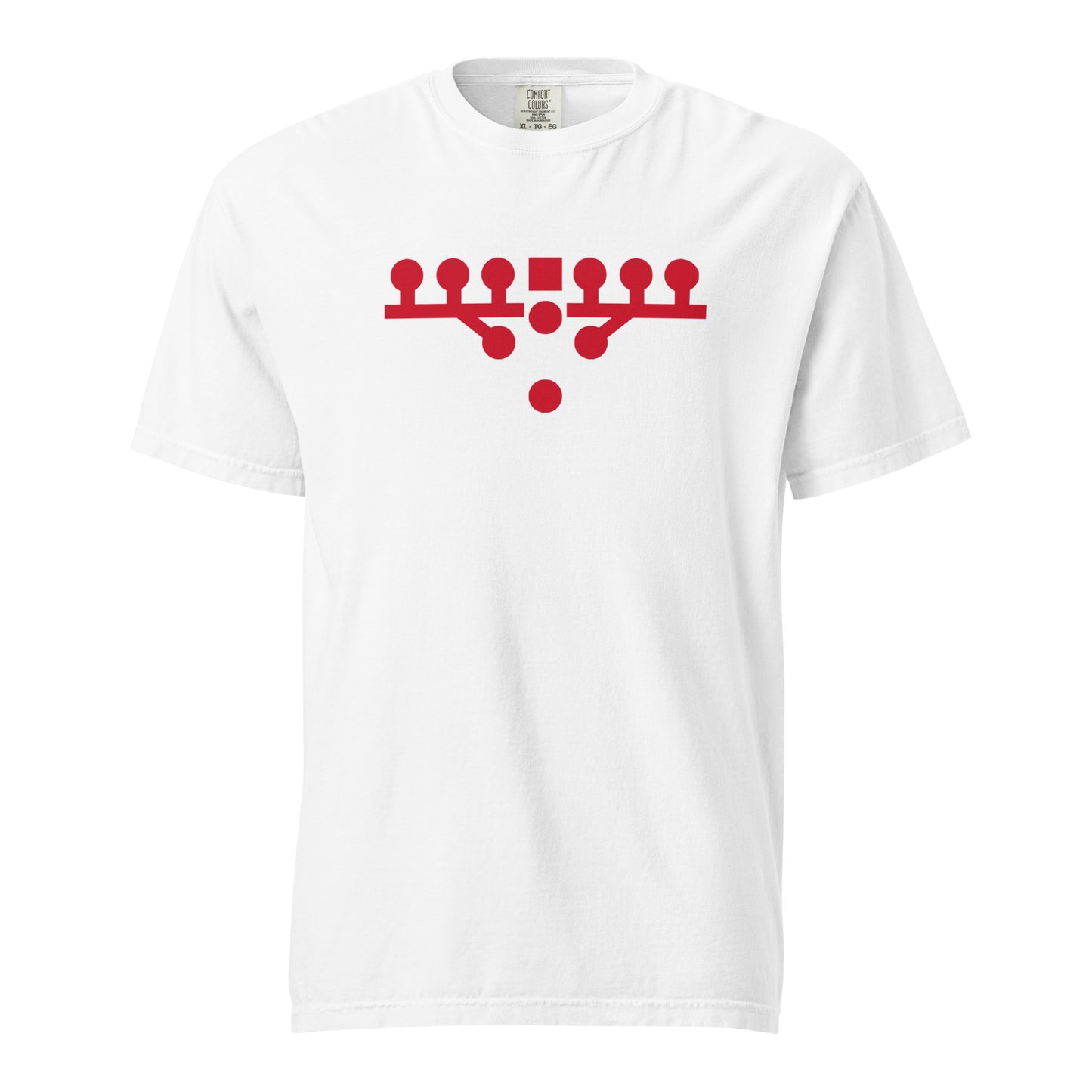 Victory Kneel Tee - White & Red