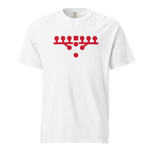 Victory Kneel Tee - White & Red