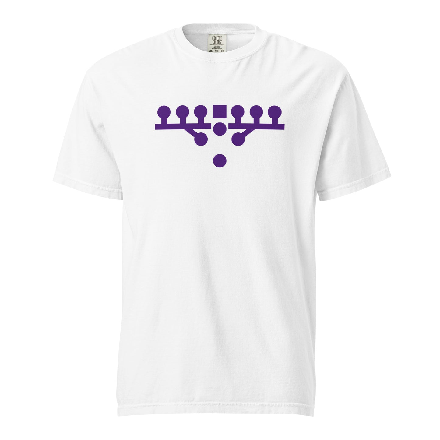 Victory Kneel Tee - White & Purple