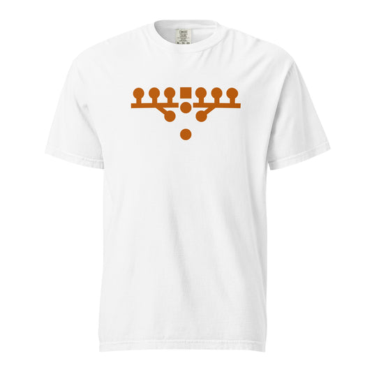 Victory Kneel Tee - White & Burnt Orange