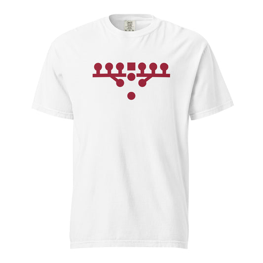 Victory Kneel Tee - White & Crimson