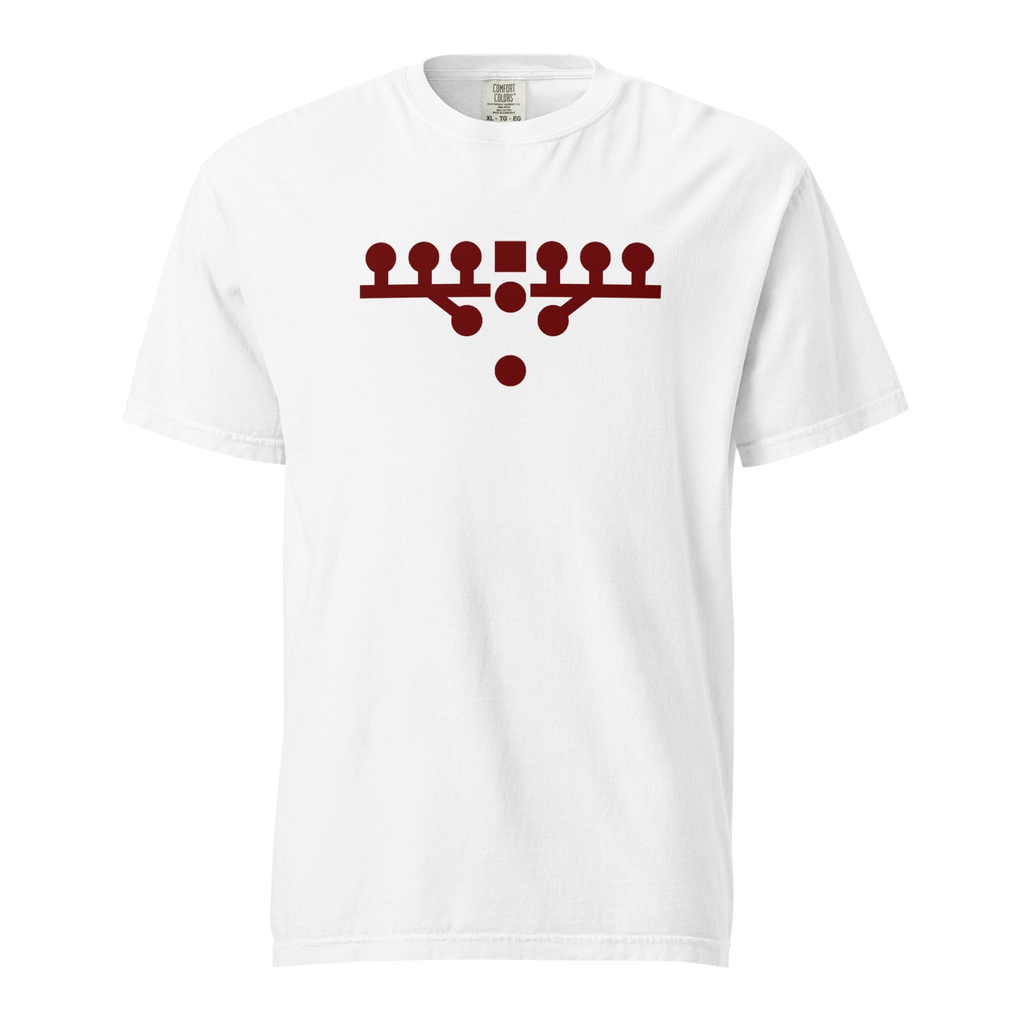 Victory Kneel Tee - White & Maroon