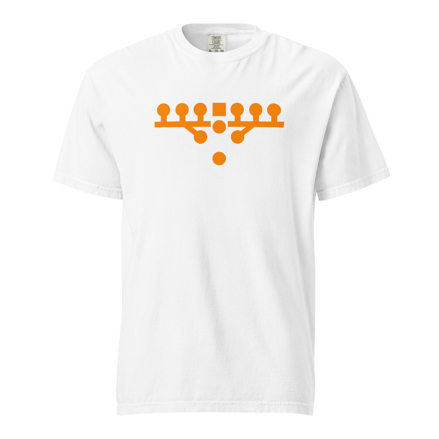 Victory Kneel Tee - White & Orange