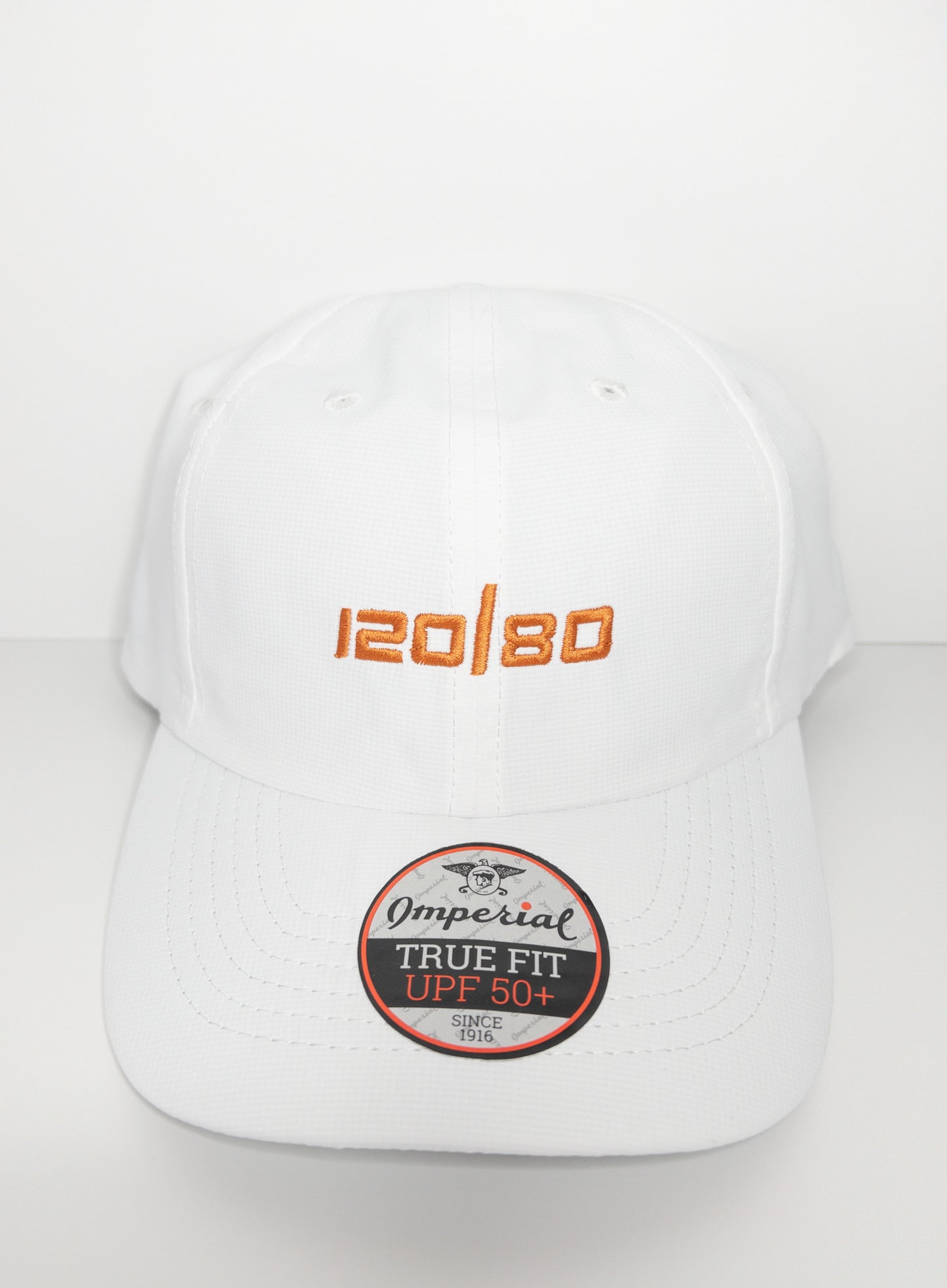 120/80 Performance Hat - White/Orange