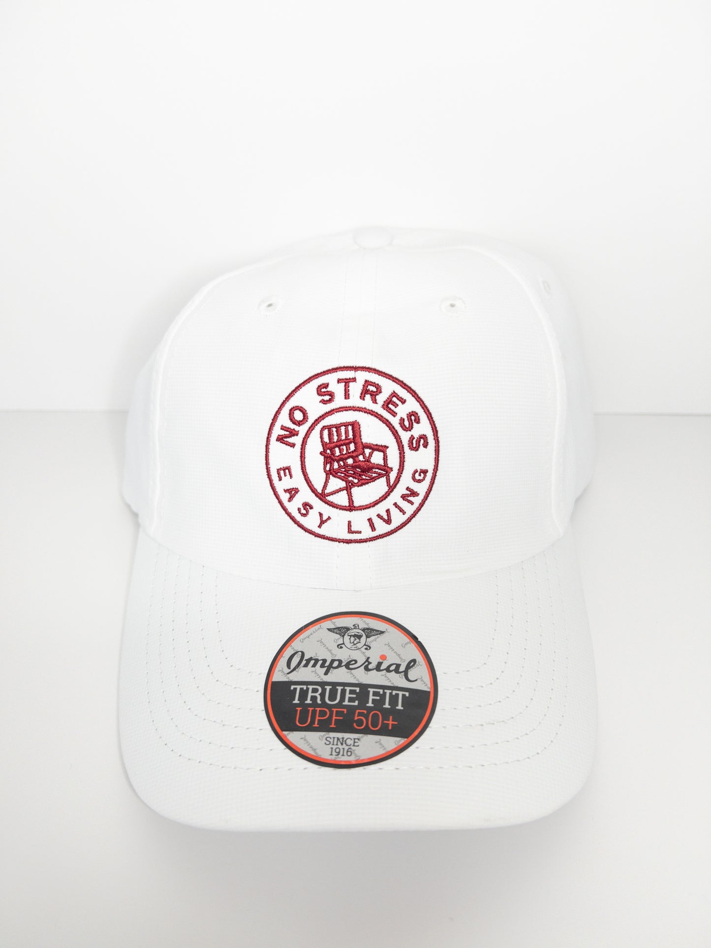 No Stress Easy Living Performance Hat - Red